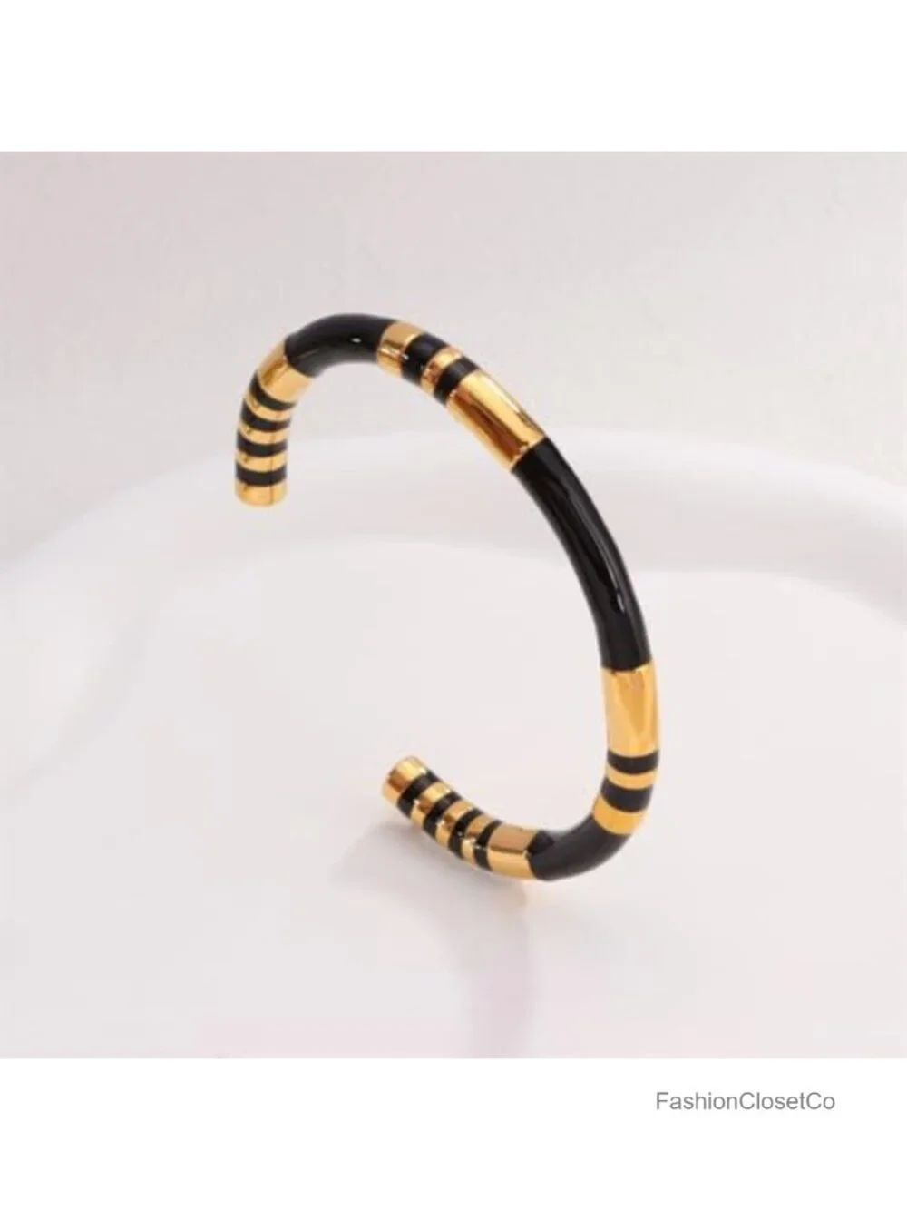 Titanium Steel Open Cuff Bangle Bracelet - Dainty Fashion Wrap Bracelet
